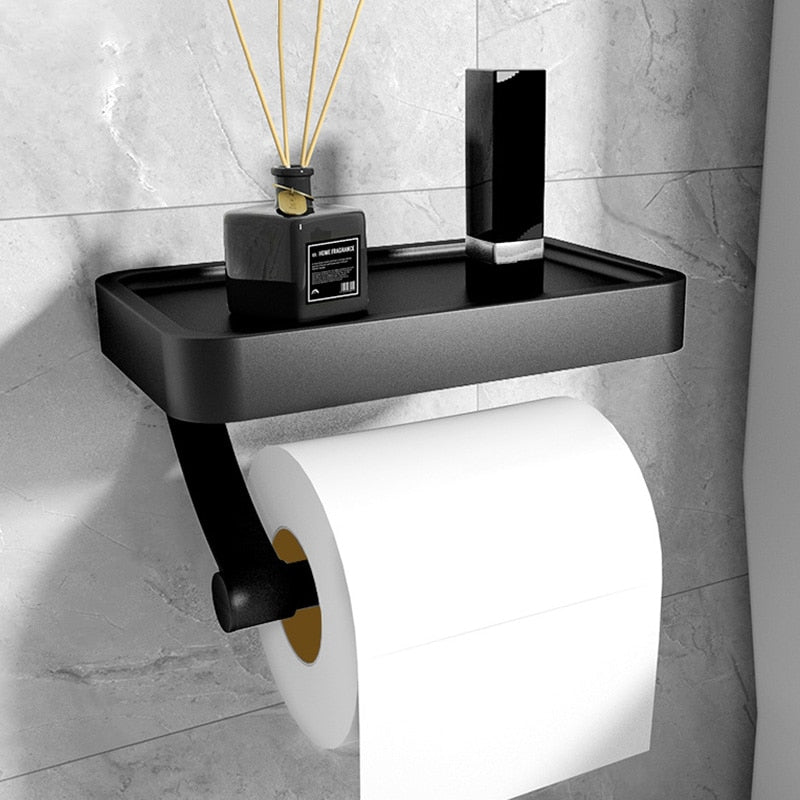 Chic Wall-Mounted Roll Holder for Simple Setup