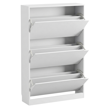 Narrow Entryway Storage Cabinet with 3 Flip Drawers for Shoes