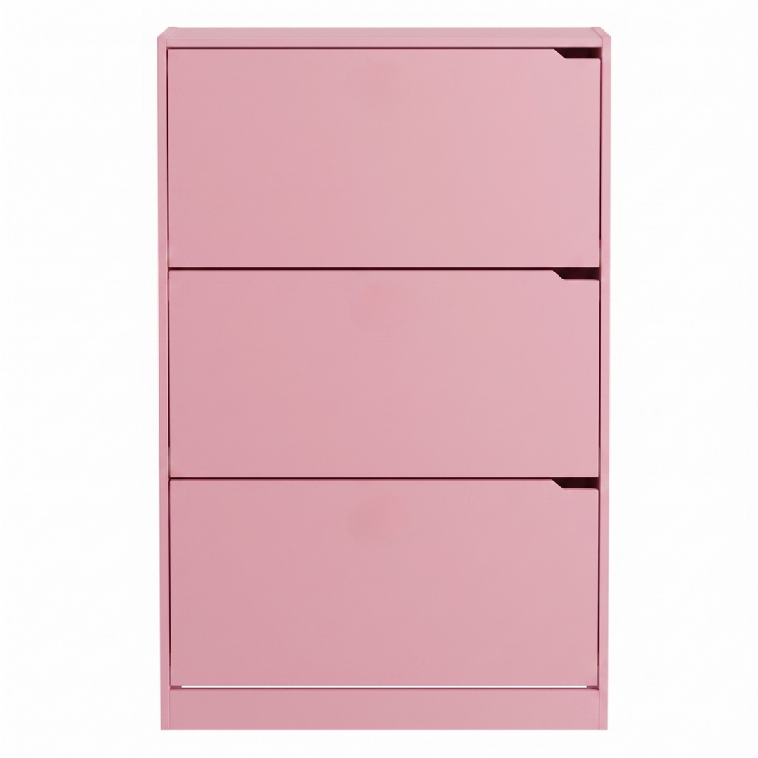 Narrow Entryway Storage Cabinet with 3 Flip Drawers for Shoes