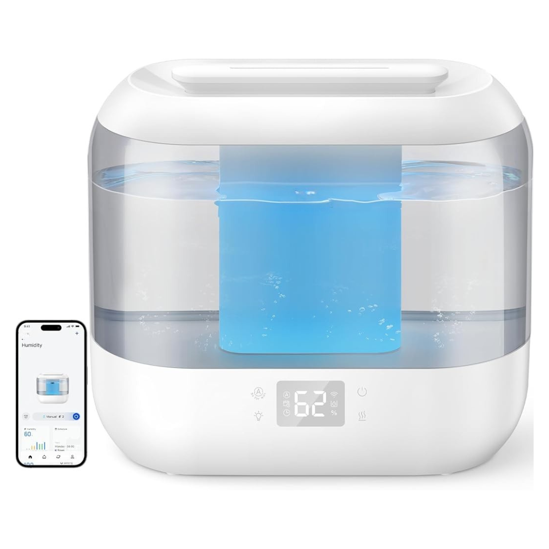 4L Ultrasonic Humidifier with Voice Control, App Function & Nightlight