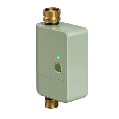 Voice-Controlled Water Hose Timer with Brass Inlet and Outlet