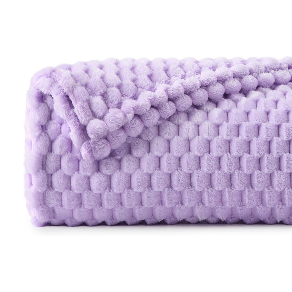 3D Textured Soft Fleece Blanket for Home Decor, Couch, and Bed