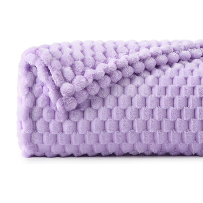 3D Textured Soft Fleece Blanket for Home Decor, Couch, and Bed