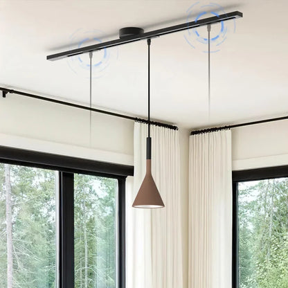 Versatile Ceiling Track Light System with Adjustable Pendant Mount