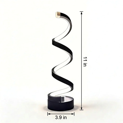 USB Lamp with Modern Spiral Design