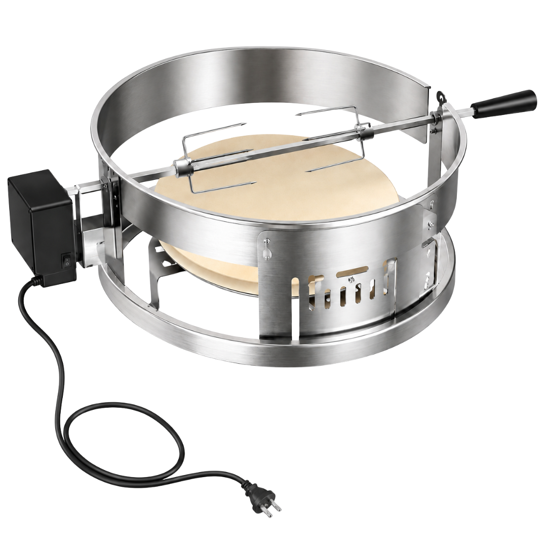 Pizza Kit for 18-Inch Kettle Grills – Stainless Steel Rotisserie