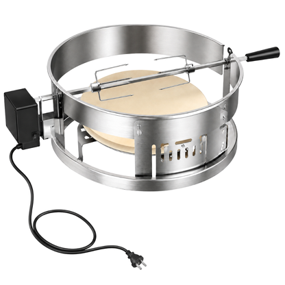 Pizza Kit for 18-Inch Kettle Grills – Stainless Steel Rotisserie