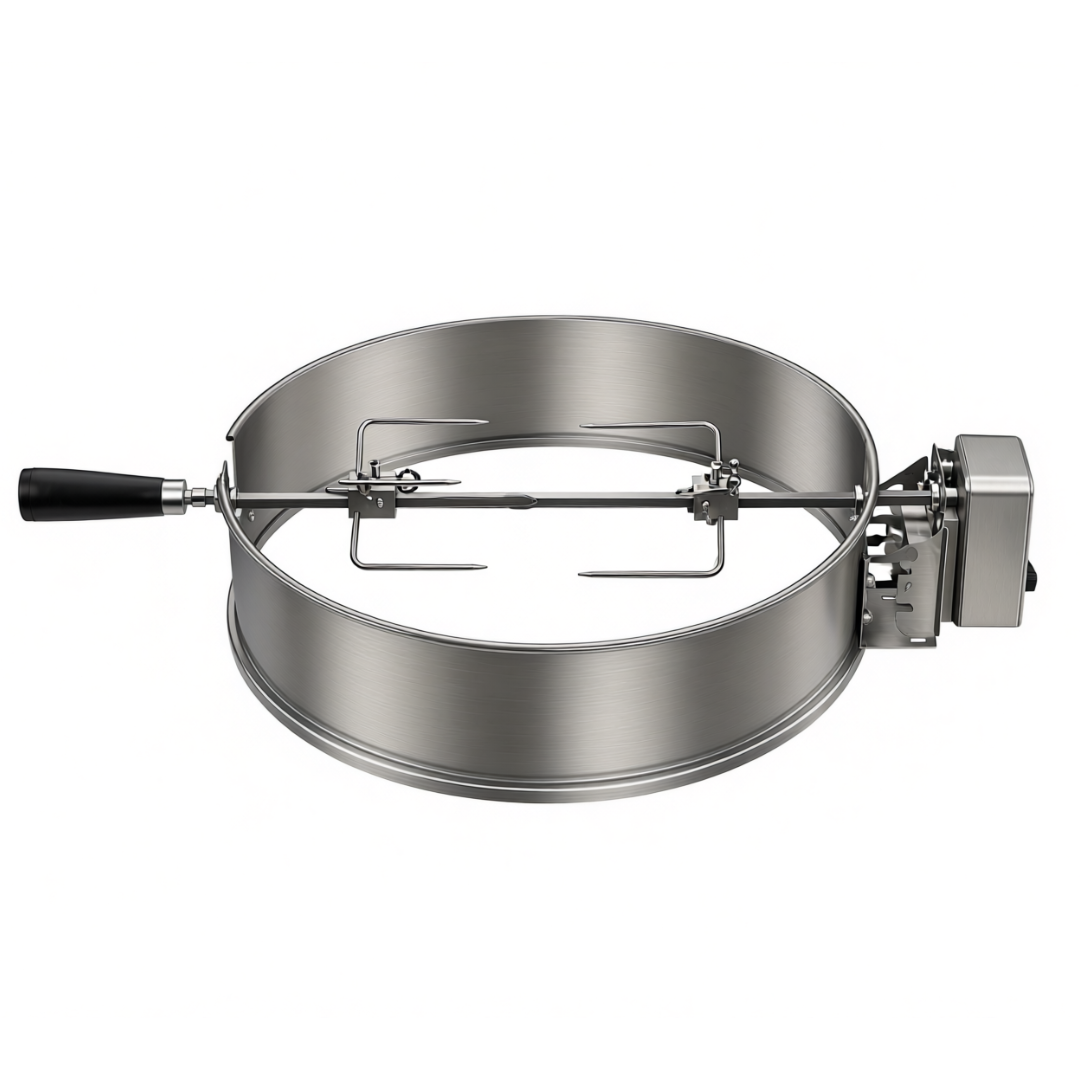 Rotisserie Ring Set in Stainless Steel for 22.5-Inch Kettle Grills