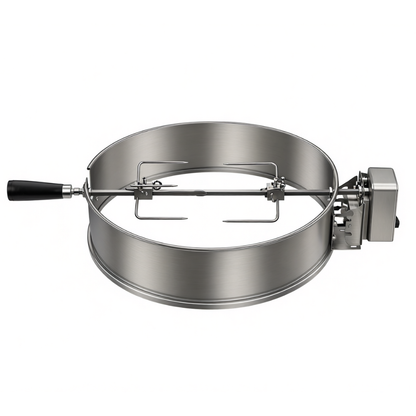 Rotisserie Ring Set in Stainless Steel for 22.5-Inch Kettle Grills
