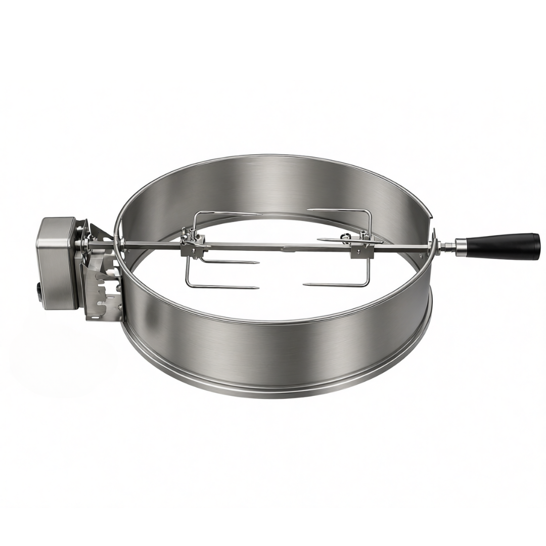 Rotisserie Ring Set in Stainless Steel for 22.5-Inch Kettle Grills