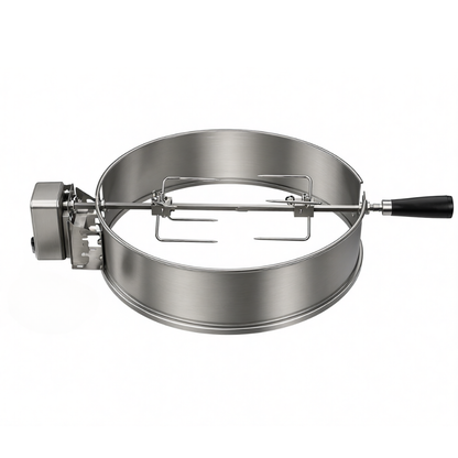 Rotisserie Ring Set in Stainless Steel for 22.5-Inch Kettle Grills