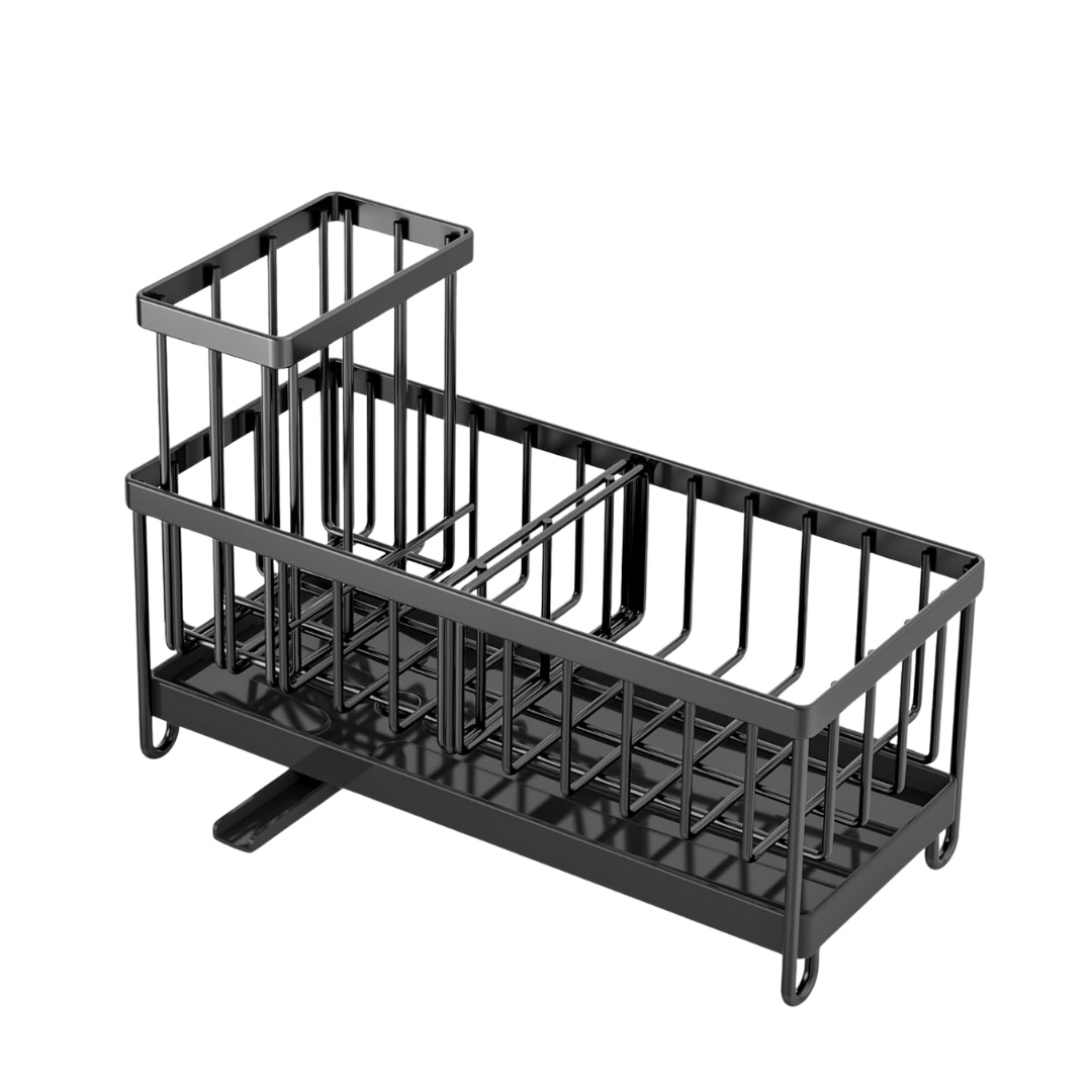 Rotatable Drain Spout Stainless Steel Sink Caddy Organizer