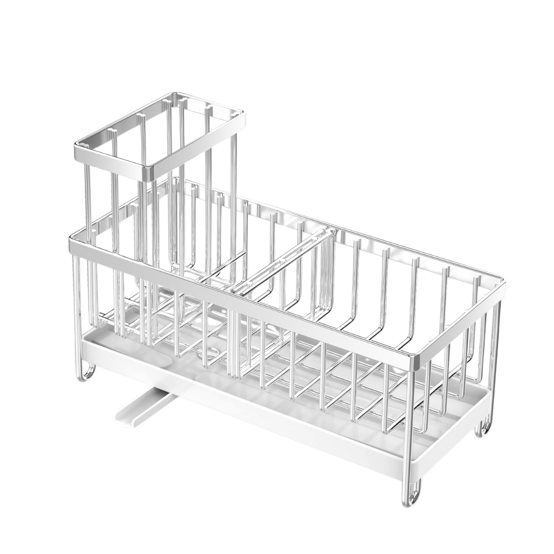 Rotatable Drain Spout Stainless Steel Sink Caddy Organizer