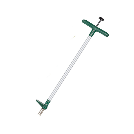 3-Prong Stainless Steel Root Remover for Stand-Up Gardening