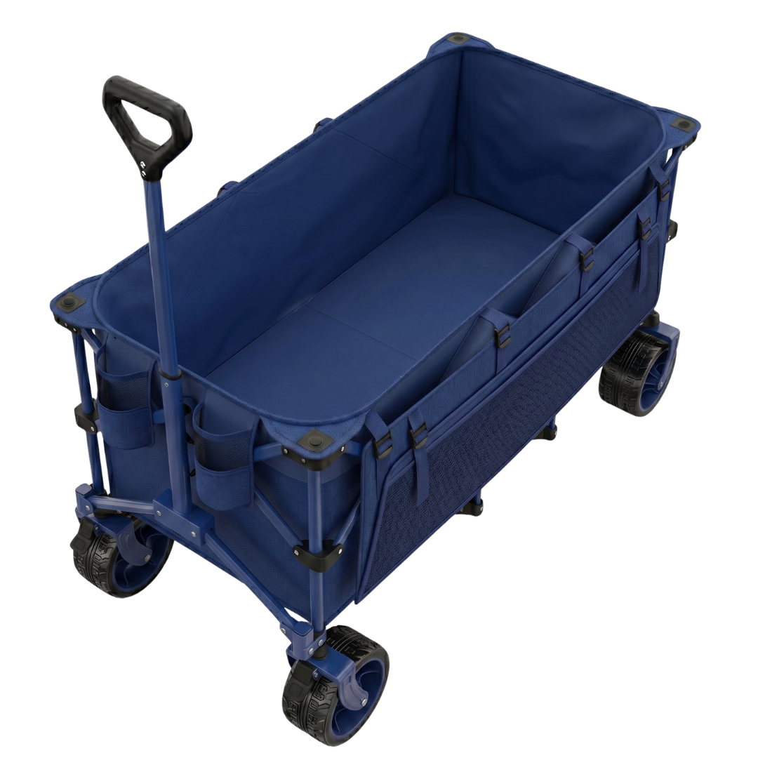 Folding Storage Cart with Steel Frame – 560 lb Load Capacity