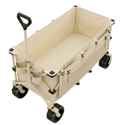 Folding Storage Cart with Steel Frame – 560 lb Load Capacity