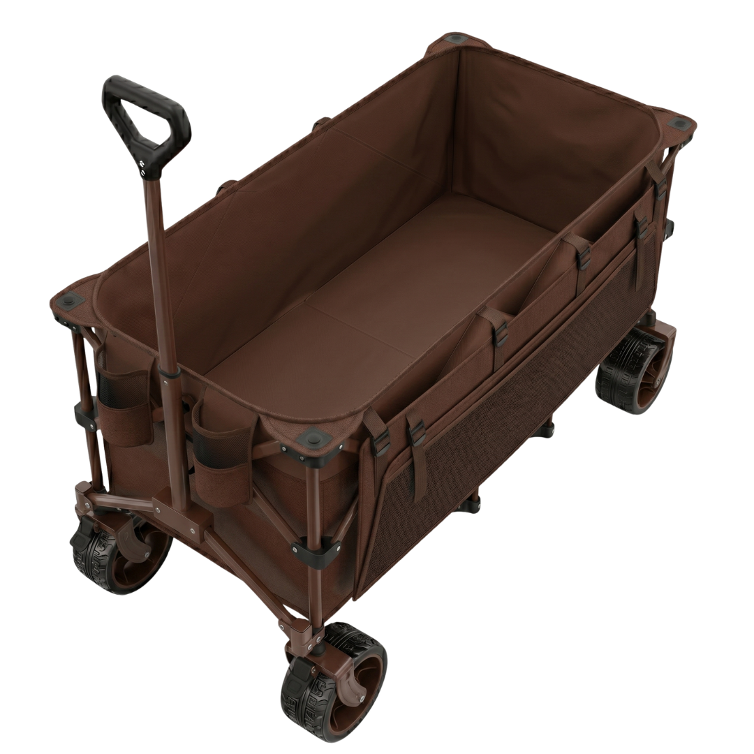 Folding Storage Cart with Steel Frame – 560 lb Load Capacity