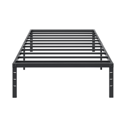 18-Inch Tall Steel Bed Frame with Storage Space Underneath