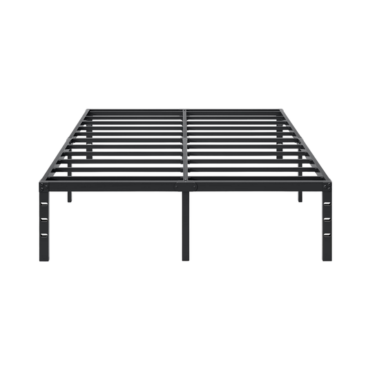 18-Inch Tall Steel Bed Frame with Storage Space Underneath