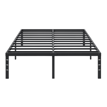 18-Inch Tall Steel Bed Frame with Storage Space Underneath