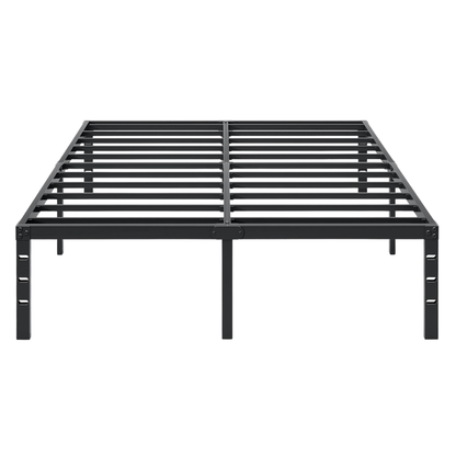 18-Inch Tall Steel Bed Frame with Storage Space Underneath