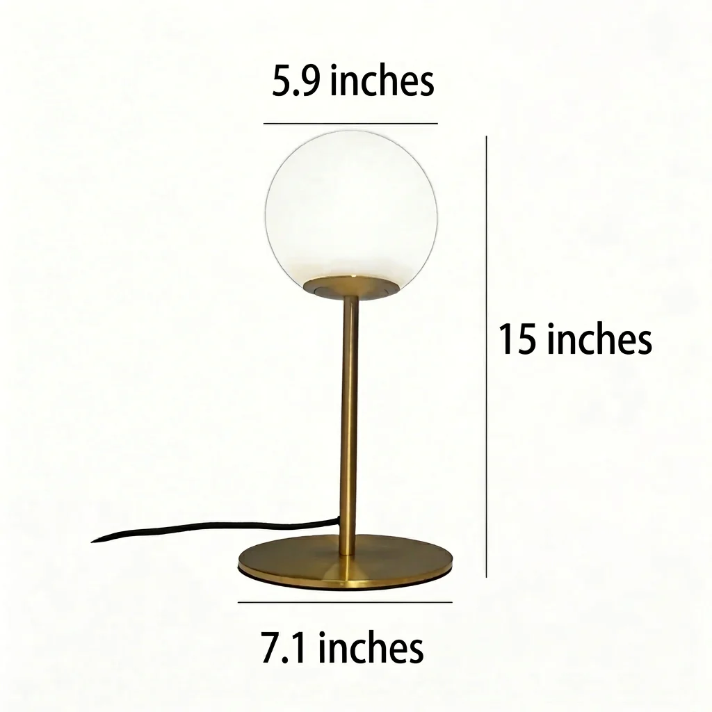 Contemporary Glass Sphere Lamp for Stylish Interior Lighting