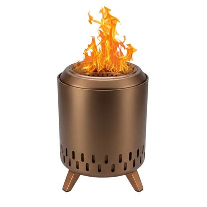 Stainless Steel Wood Pellet Burner – Smokeless Tabletop Fire Pit