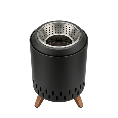 Stainless Steel Wood Pellet Burner – Smokeless Tabletop Fire Pit