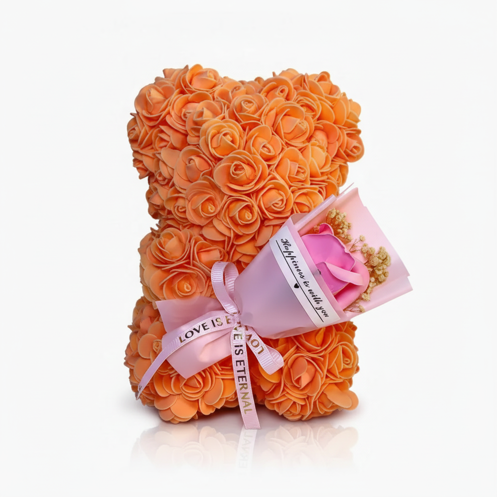 Charming Floral Bear for Home Decoration - Perfect Gift