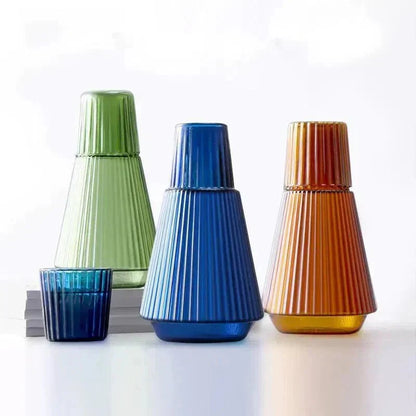 Chic Borosilicate Glass Carafe and Tumbler Set