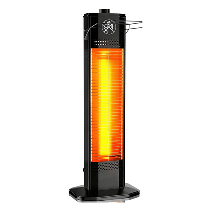 Electric Patio Heater with Remote, Timer, and Adjustable Heat Settings