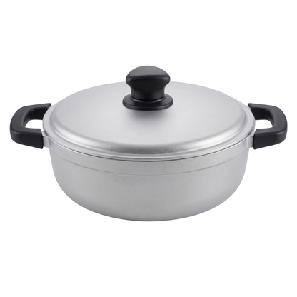 Aluminum Cooking Pot with Lid for Rice, Soups, and Stews