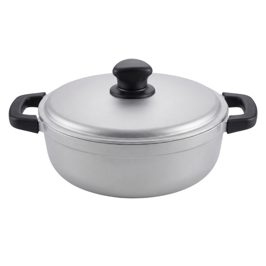 Aluminum Cooking Pot with Lid for Rice, Soups, and Stews