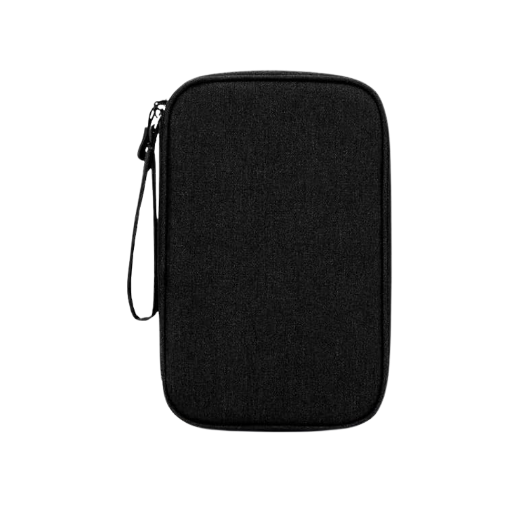 Water-Resistant Double Layer Travel Pouch for Cable Organization