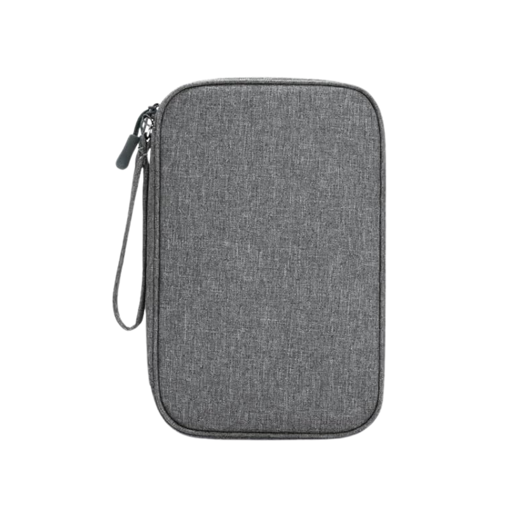 Water-Resistant Double Layer Travel Pouch for Cable Organization