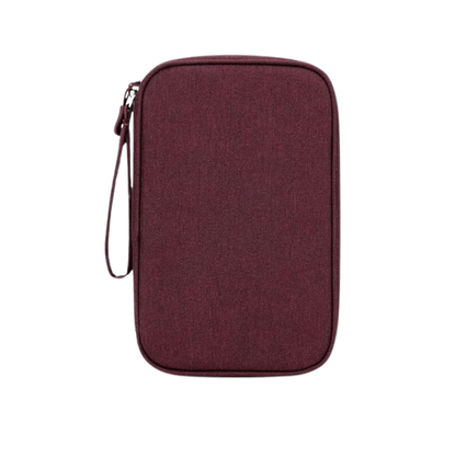 Water-Resistant Double Layer Travel Pouch for Cable Organization