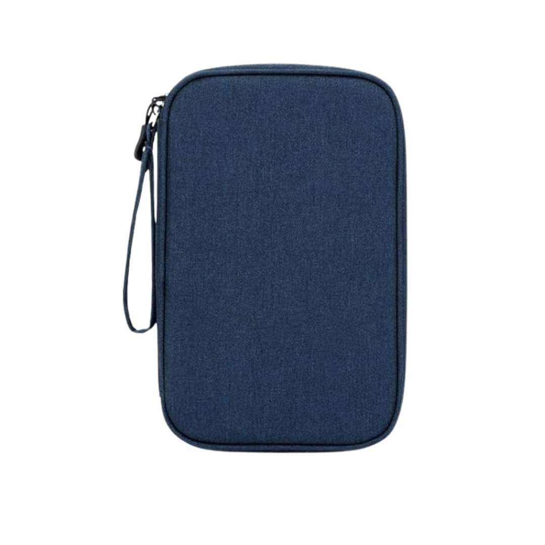 Water-Resistant Double Layer Travel Pouch for Cable Organization