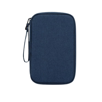 Water-Resistant Double Layer Travel Pouch for Cable Organization
