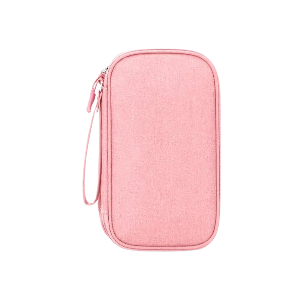 Water-Resistant Double Layer Travel Pouch for Cable Organization