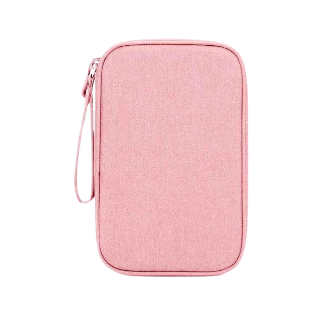 Water-Resistant Double Layer Travel Pouch for Cable Organization