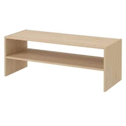 Wooden Shoe Rack with Two Levels for Home Storage, Available in 24/28/32 in