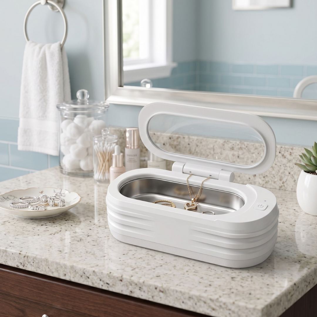 350ml Ultrasonic Cleaner for Jewelry with 46kHz Sonic Technology