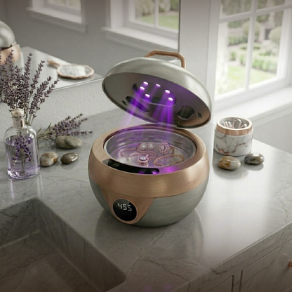 Jewelry Ultrasonic Cleaner with UV Light – 300ml Capacity