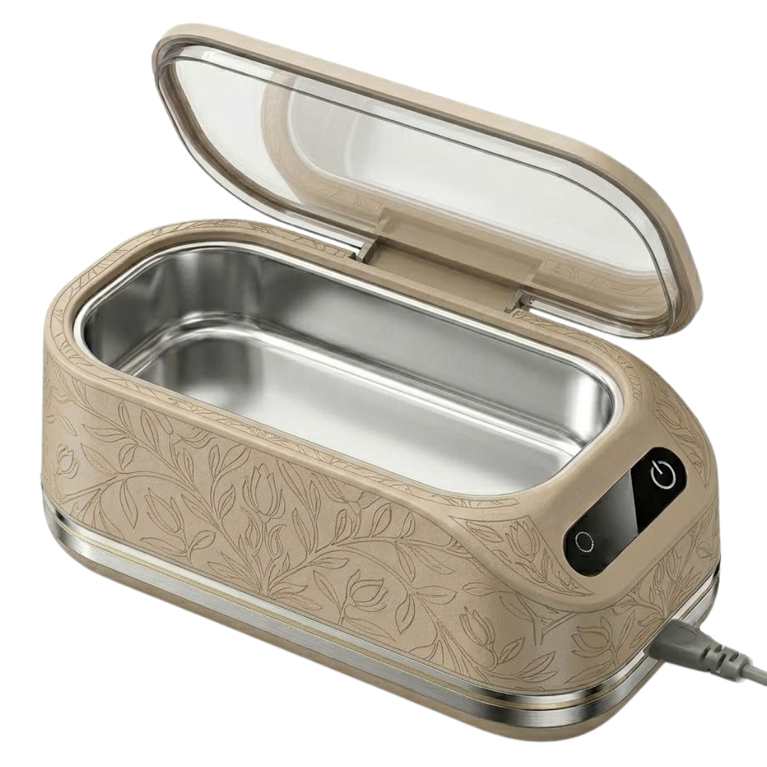 Jewelry Cleaner with Ultrasonic Technology, 48kHz Frequency, Steel Tank