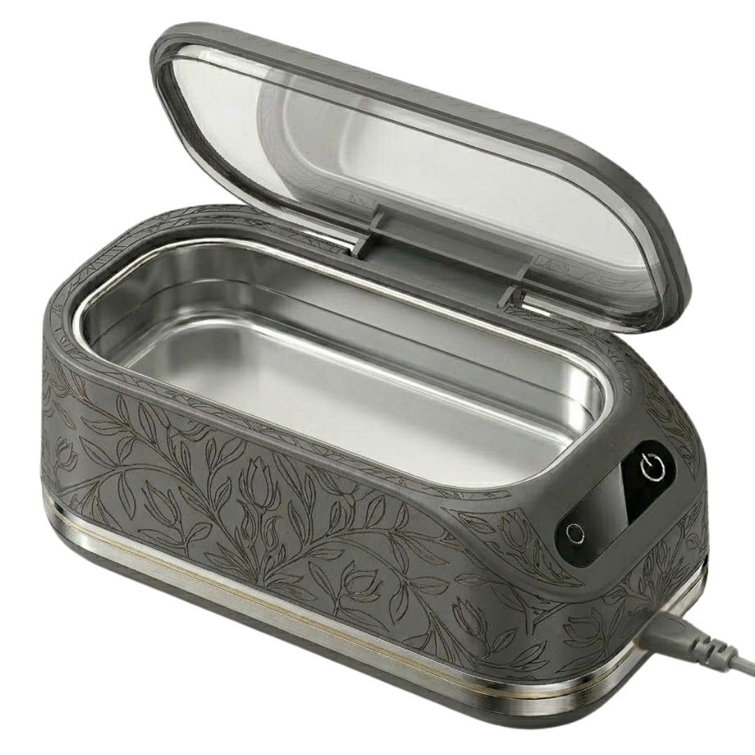 Jewelry Cleaner with Ultrasonic Technology, 48kHz Frequency, Steel Tank