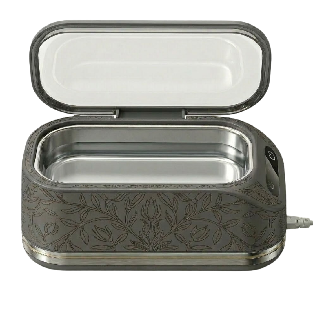 Jewelry Cleaner with Ultrasonic Technology, 48kHz Frequency, Steel Tank