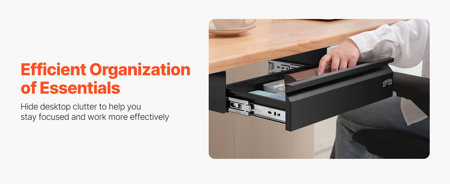 Slide-Out Drawer for Under-Desk Storage