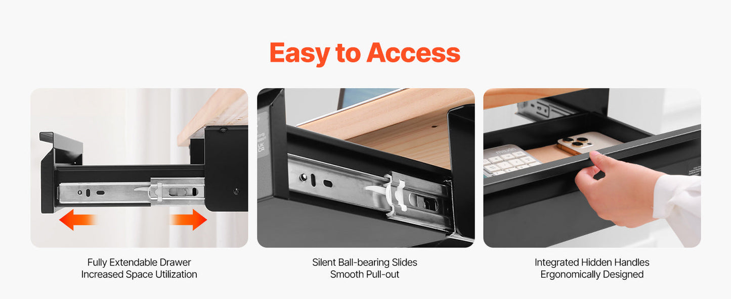 Slide-Out Drawer for Under-Desk Storage