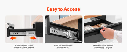 Slide-Out Drawer for Under-Desk Storage