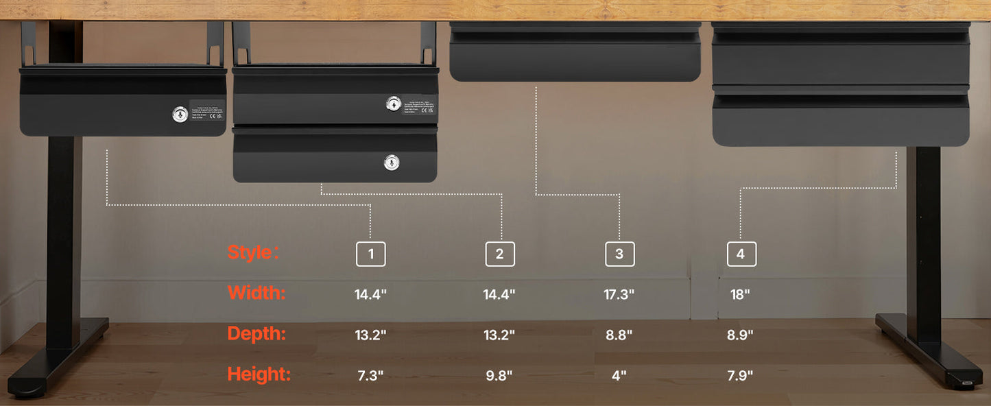 Slide-Out Drawer for Under-Desk Storage